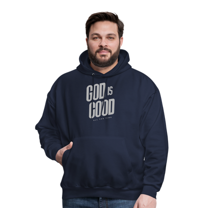 God is Good Men's Hoodie - navy