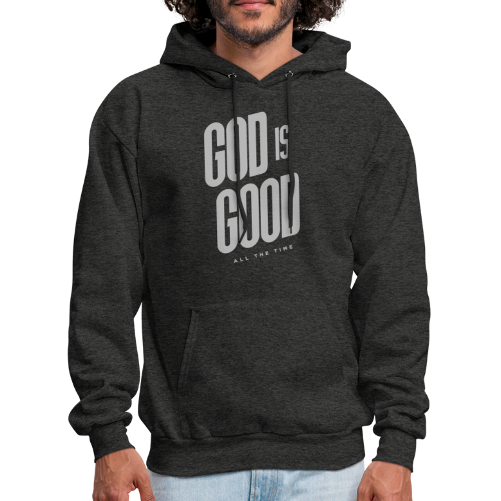 God is Good Men's Hoodie - charcoal grey