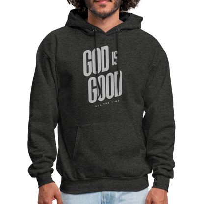 God is Good Men's Hoodie - charcoal grey