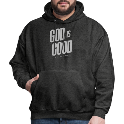 God is Good Men's Hoodie - charcoal grey