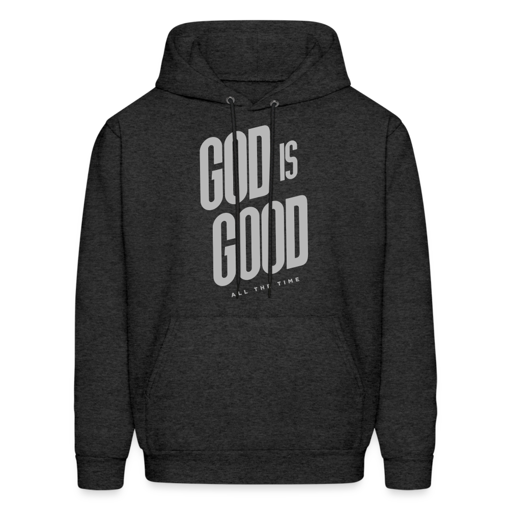 God is Good Men's Hoodie - charcoal grey