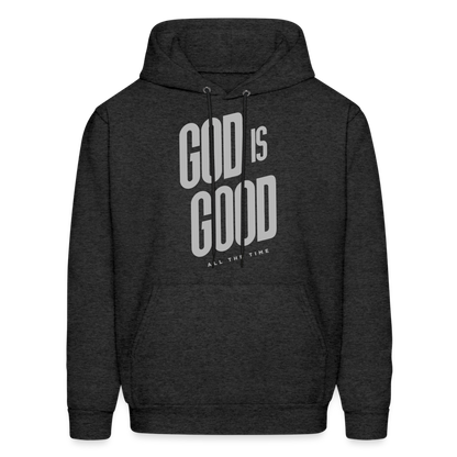 God is Good Men's Hoodie - charcoal grey