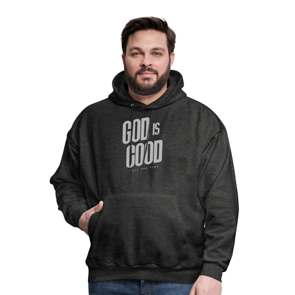 God is Good Men's Hoodie - charcoal grey