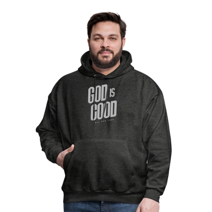 God is Good Men's Hoodie - charcoal grey