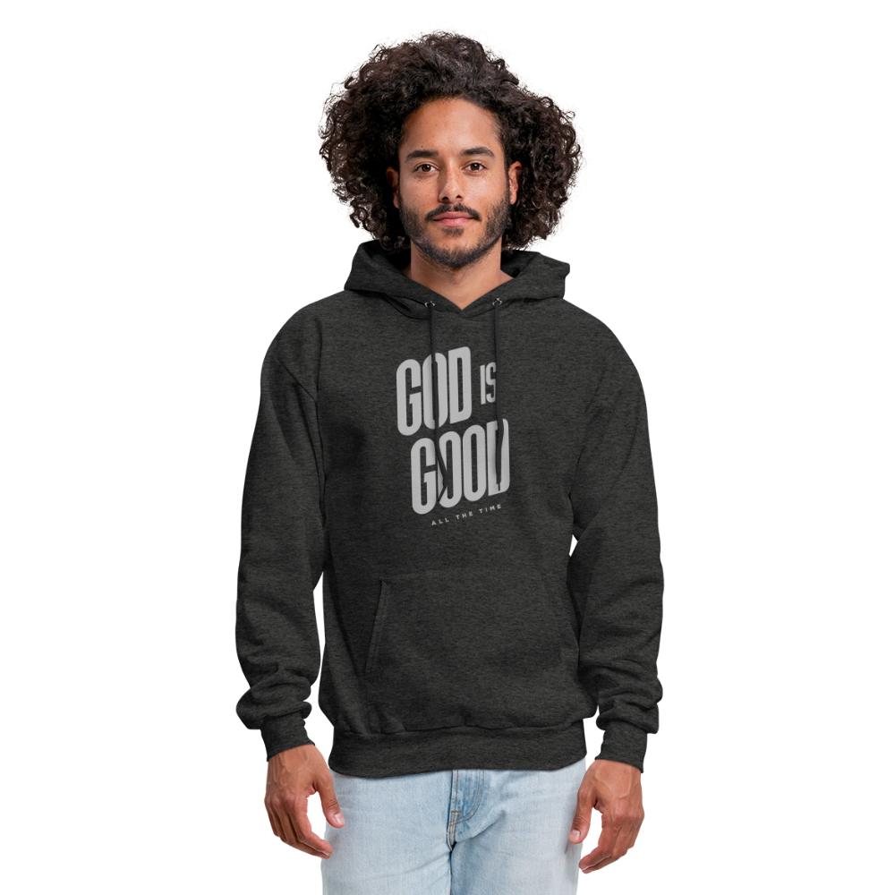 God is Good Men's Hoodie - charcoal grey