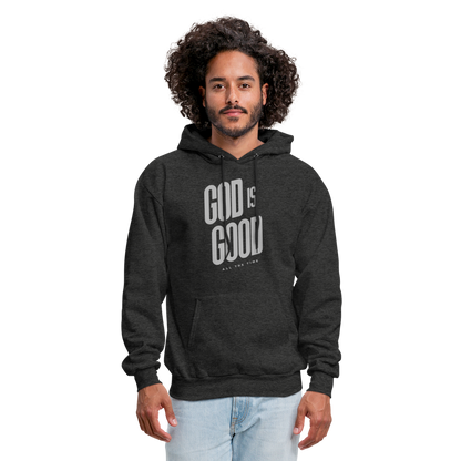 God is Good Men's Hoodie - charcoal grey