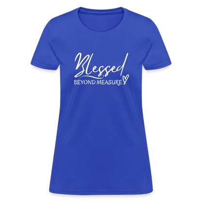 Blessed Beyond Measure Shirt - royal blue