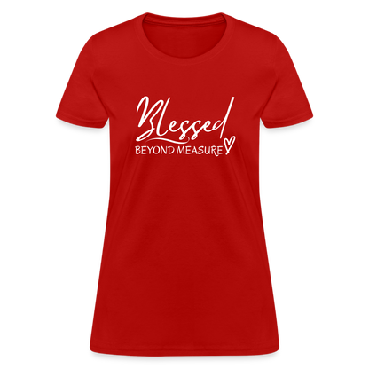 Blessed Beyond Measure Shirt - red