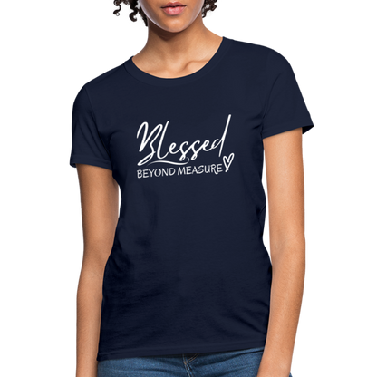 Blessed Beyond Measure Shirt - navy