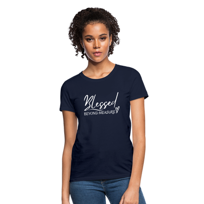 Blessed Beyond Measure Shirt - navy