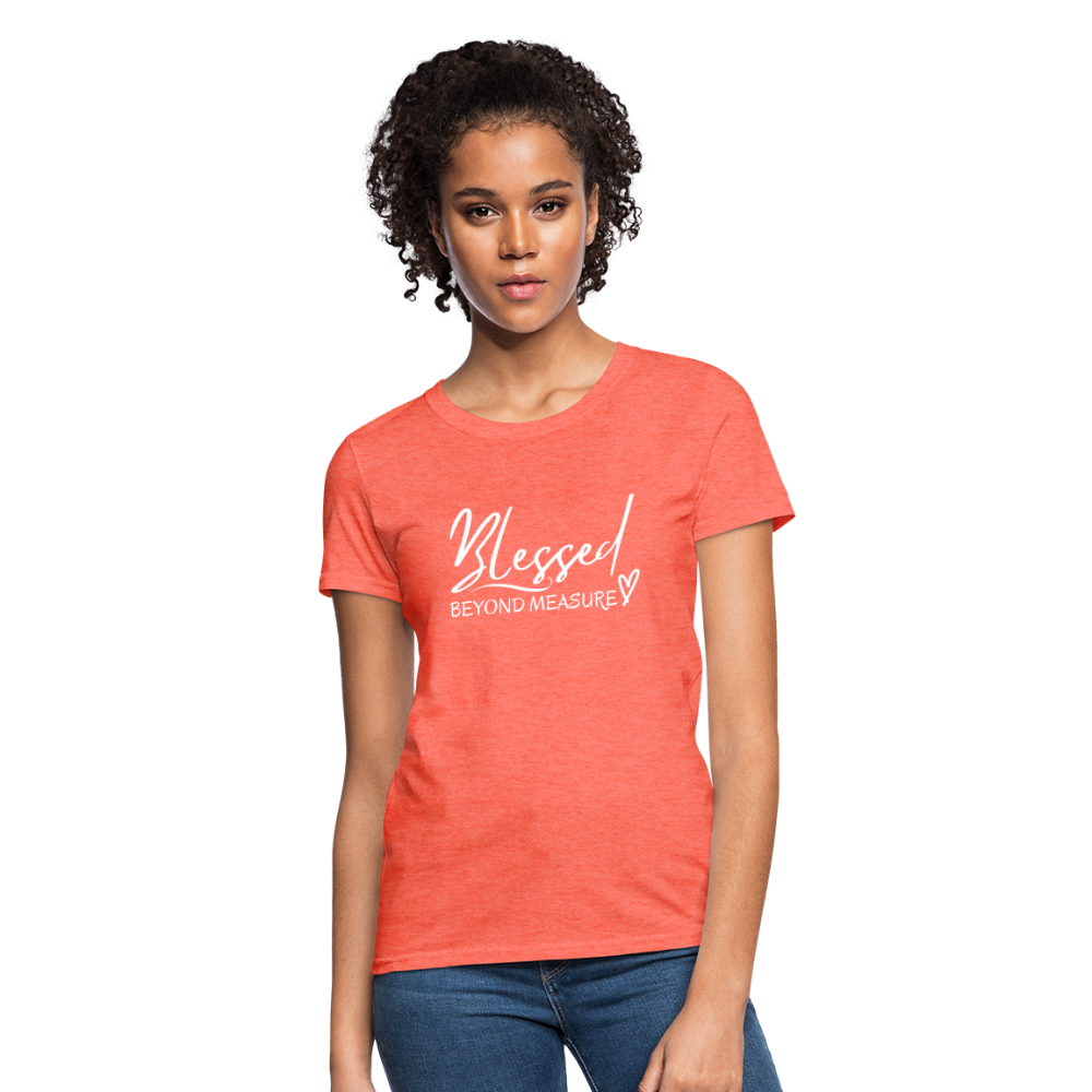 Blessed Beyond Measure Shirt - heather coral