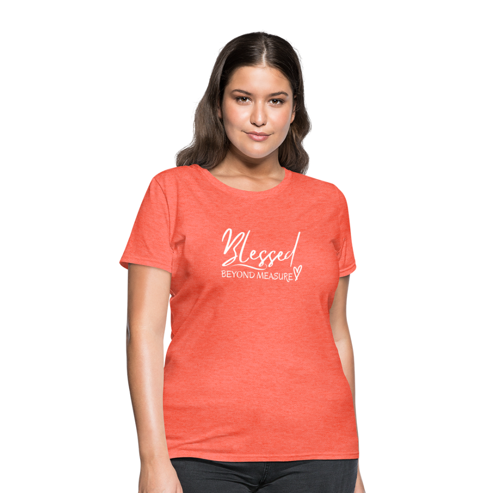 Blessed Beyond Measure Shirt - heather coral