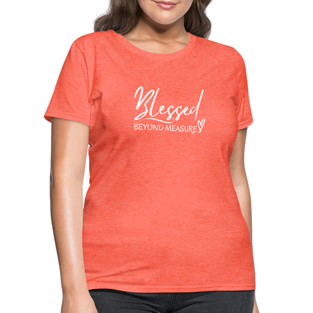 Blessed Beyond Measure Shirt - heather coral