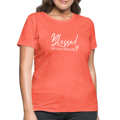 Blessed Beyond Measure Shirt - heather coral