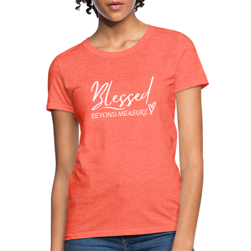 Blessed Beyond Measure Shirt - heather coral