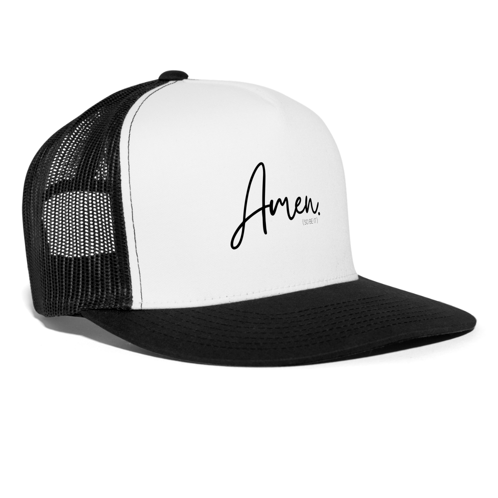 Amen Trucker Cap - white/black