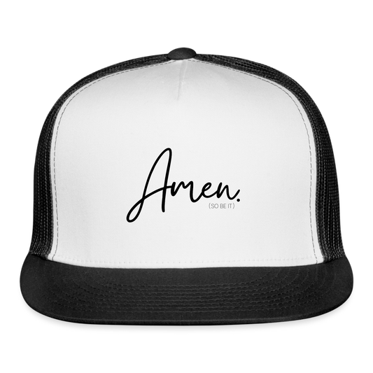 Amen Trucker Cap - white/black