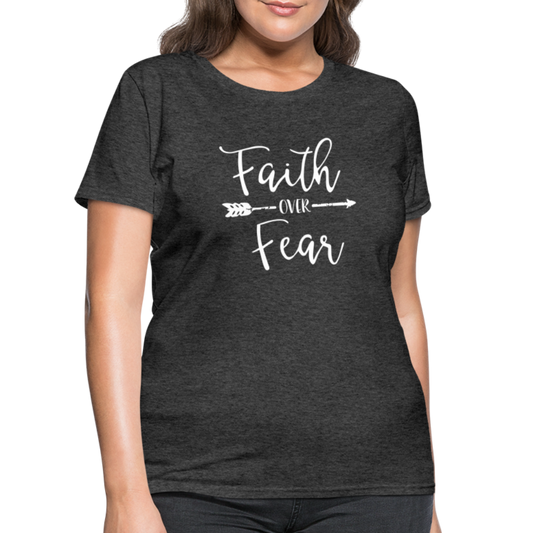 Faith Over Fear Shirt - heather black