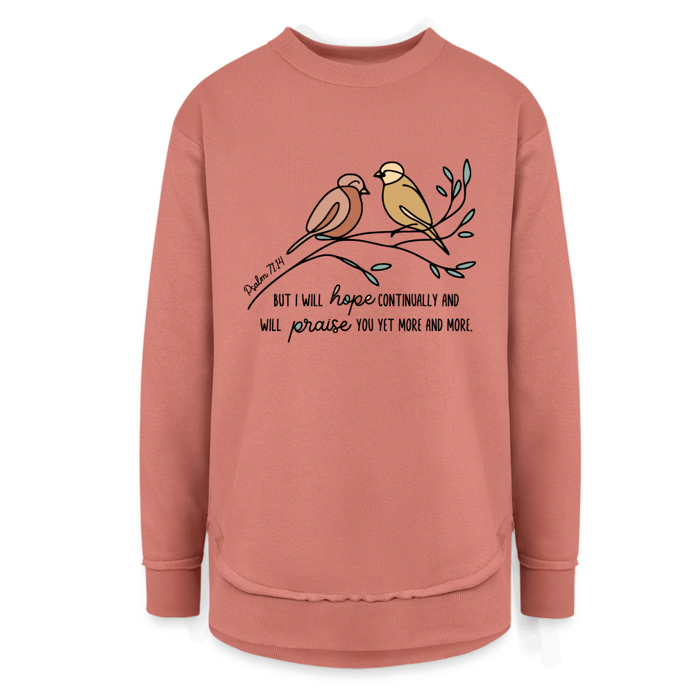 But I Will Hope Continually Psalm 71:14 Sweatshirt - mauve