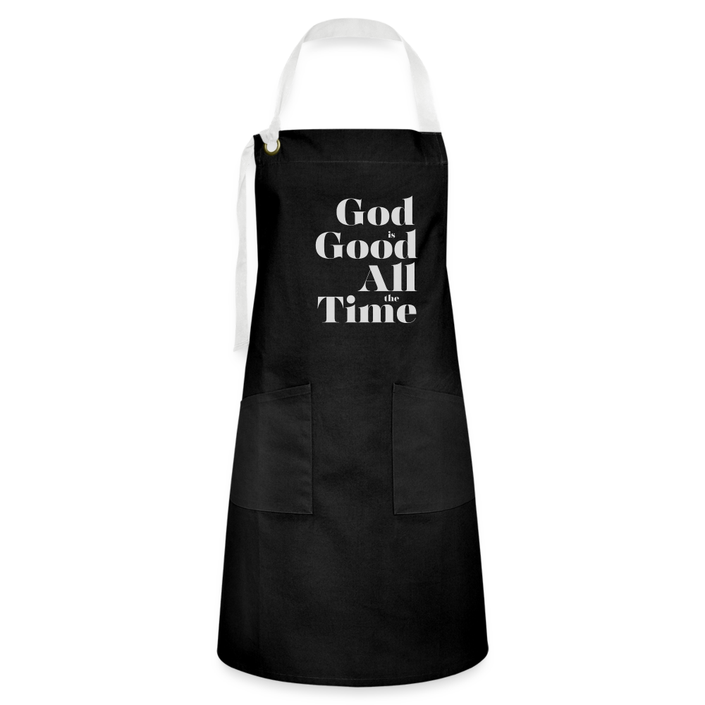 God is Good Apron - black/white