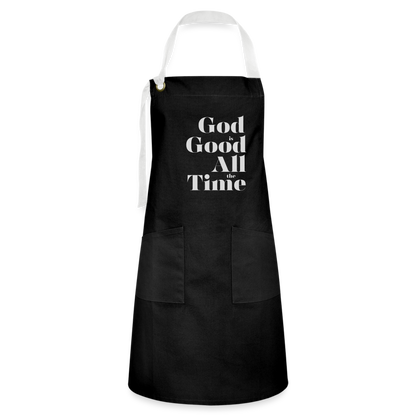 God is Good Apron - black/white