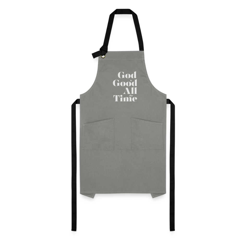 God is Good Apron - gray/black