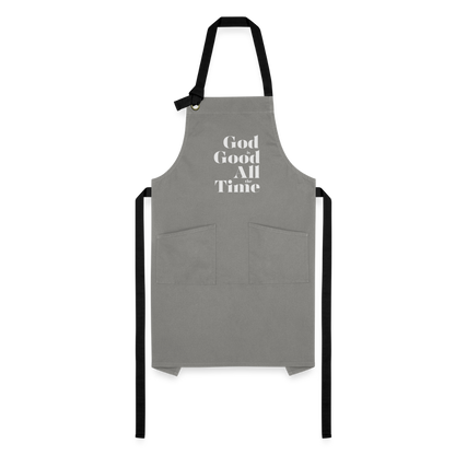 God is Good Apron - gray/black