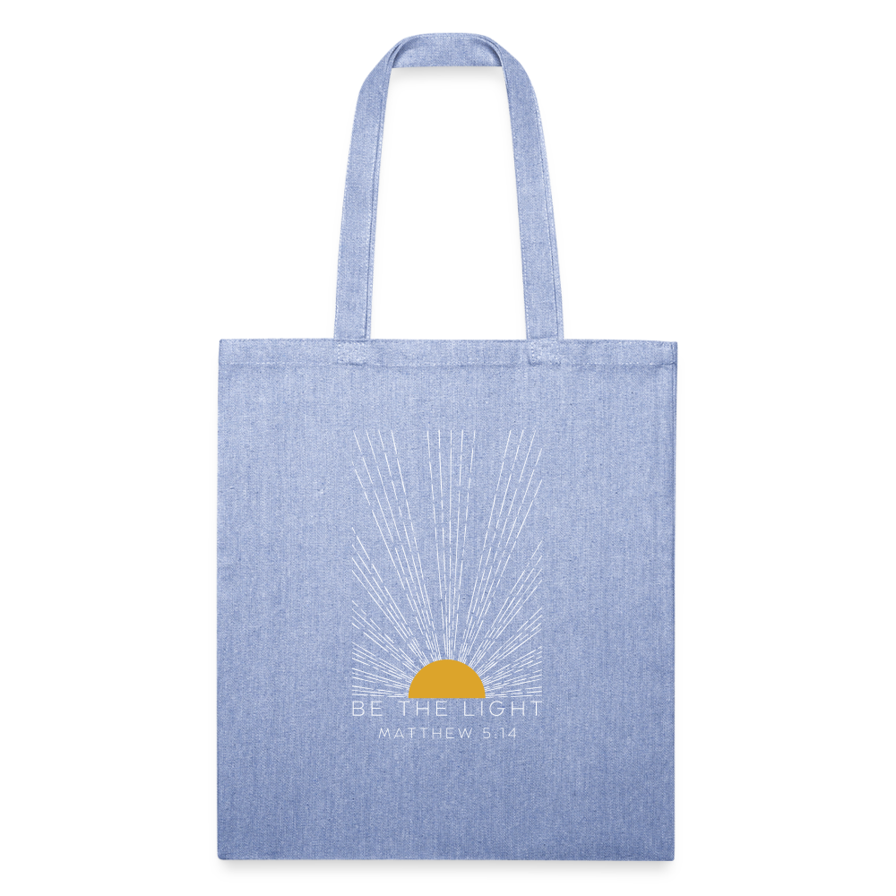 Be the Light Matthew 5:14 Tote Bag - light Denim