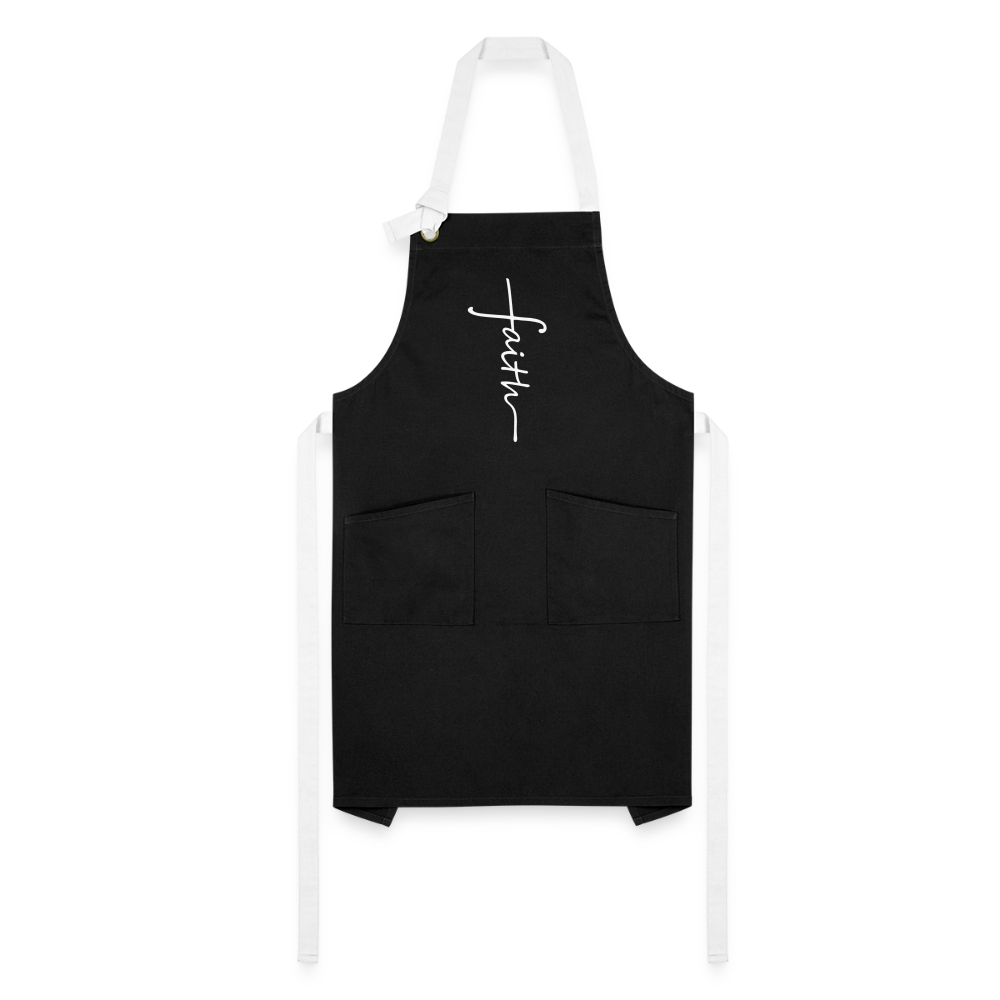 Faith Apron - black/white