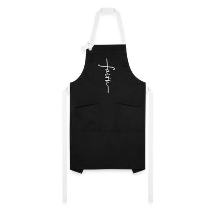 Faith Apron - black/white