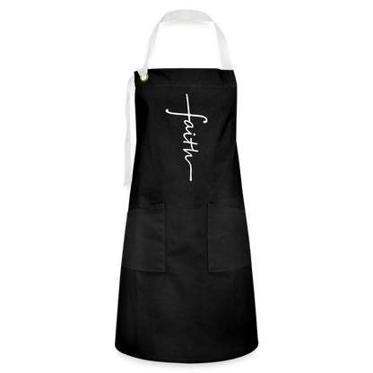 Faith Apron - black/white