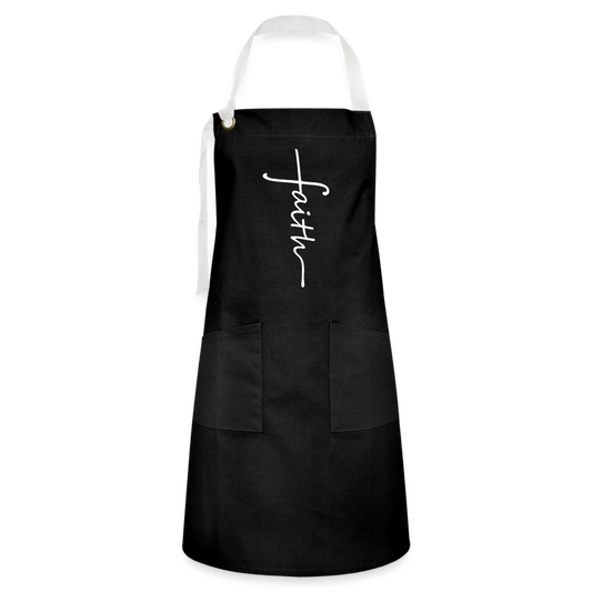 Faith Apron - black/white