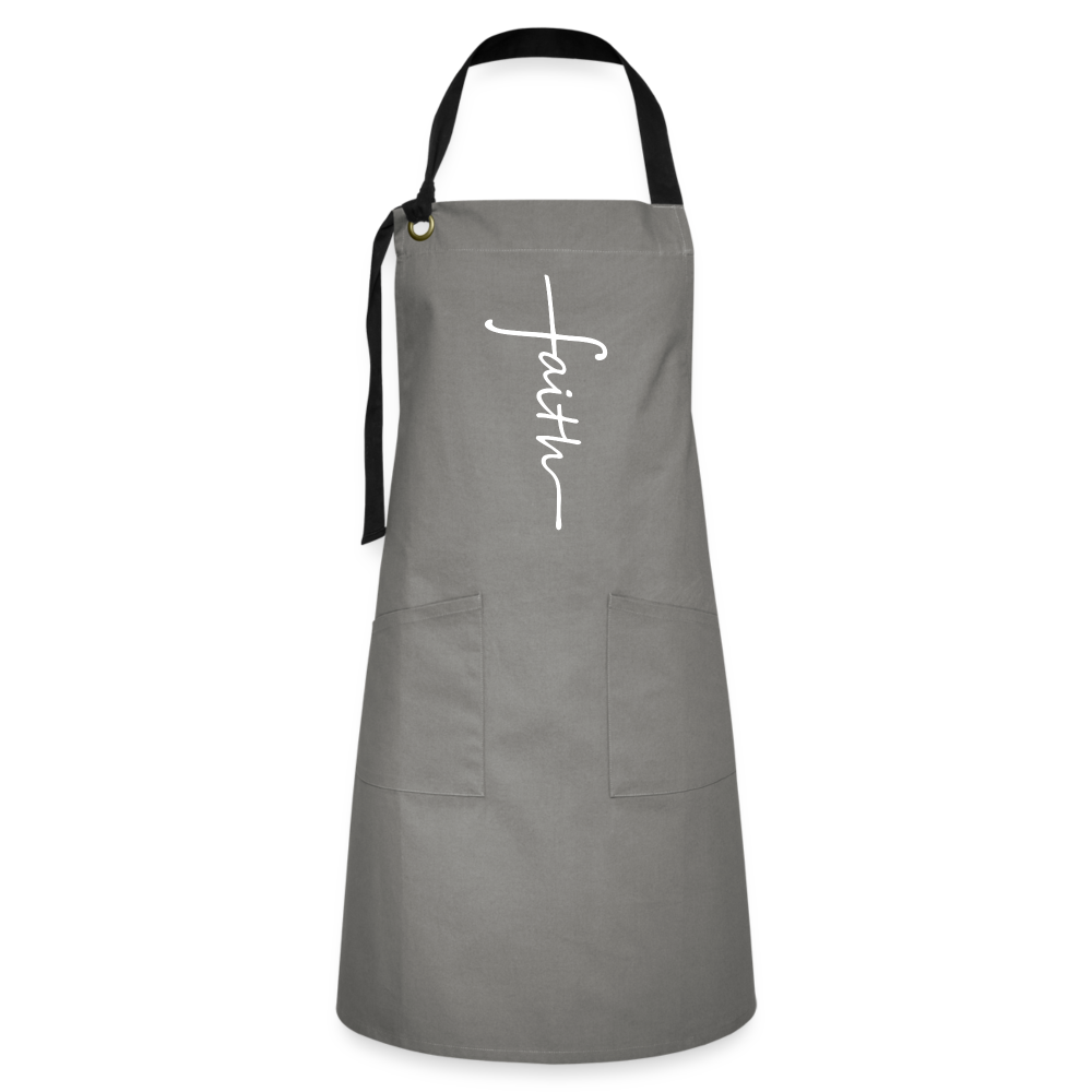 Faith Apron - gray/black