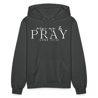 Rise Up & Pray Women's Hoodie - asphalt