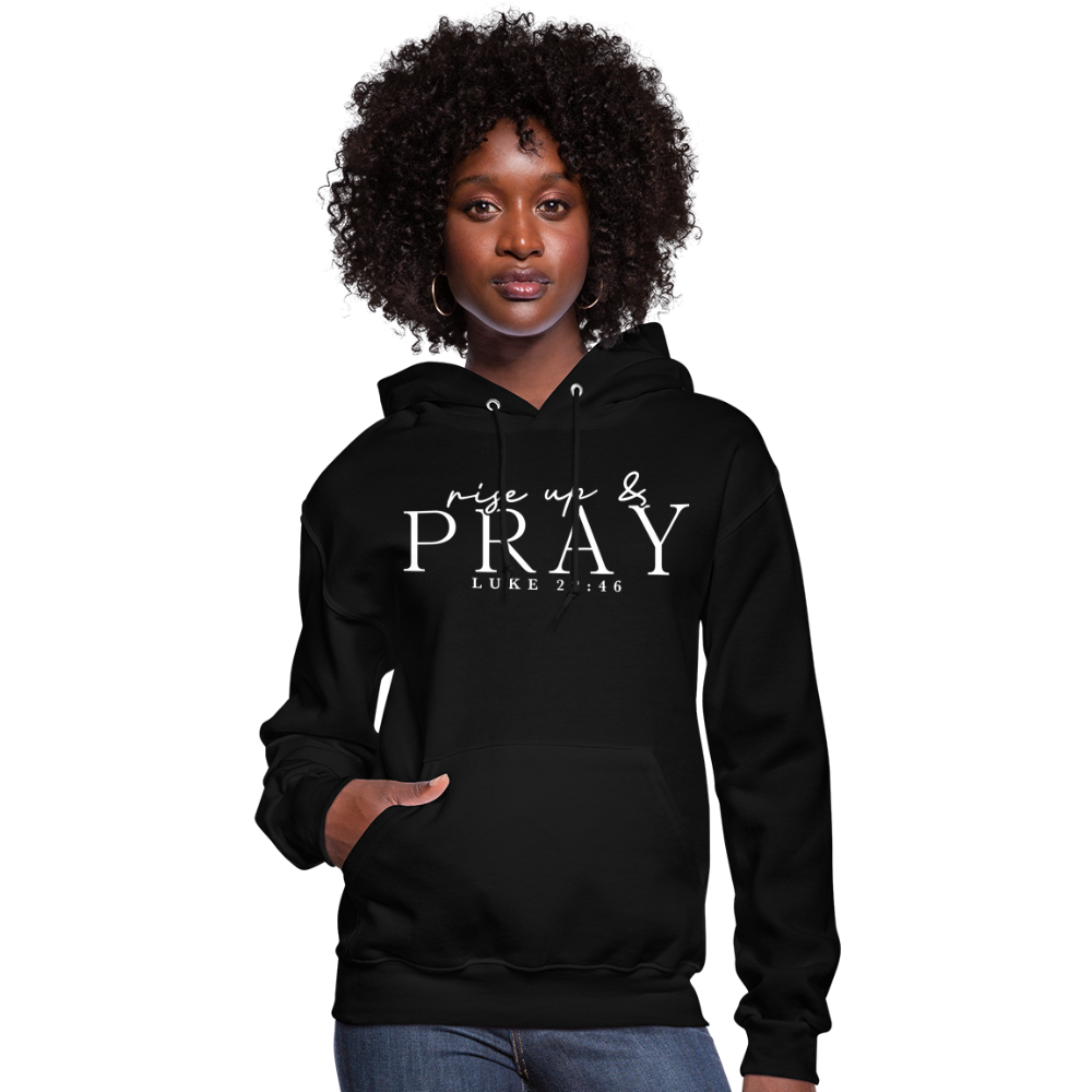 Rise Up & Pray Women's Hoodie - black