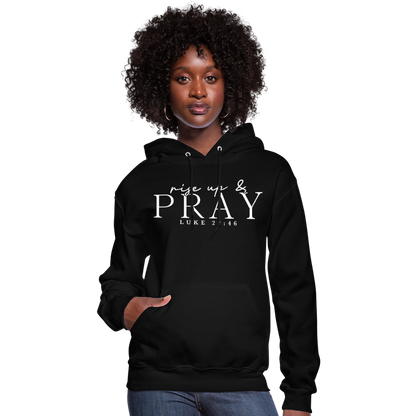 Rise Up & Pray Women's Hoodie - black