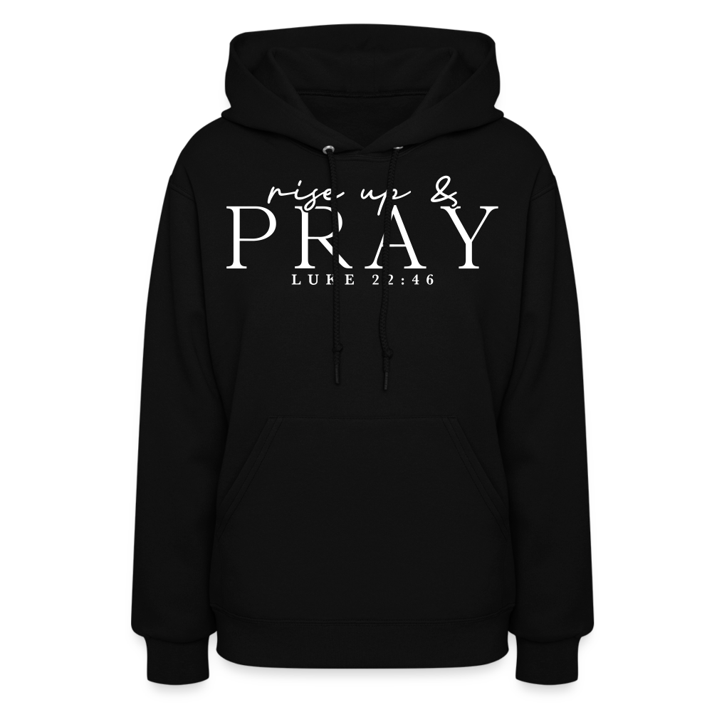 Rise Up & Pray Women's Hoodie - black