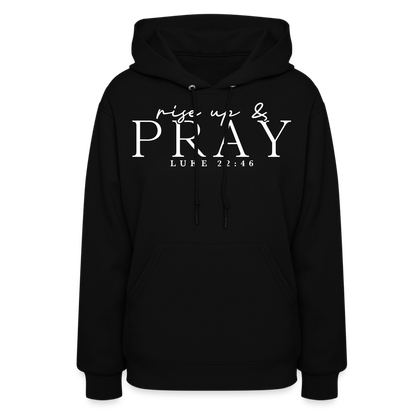 Rise Up & Pray Women's Hoodie - black