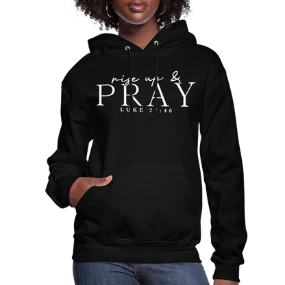 Rise Up & Pray Women's Hoodie - black