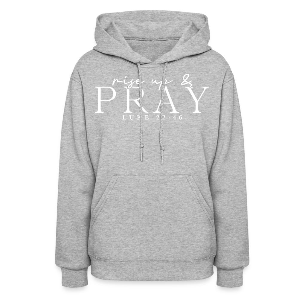 Rise Up & Pray Women's Hoodie - heather gray