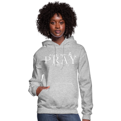 Rise Up & Pray Women's Hoodie - heather gray