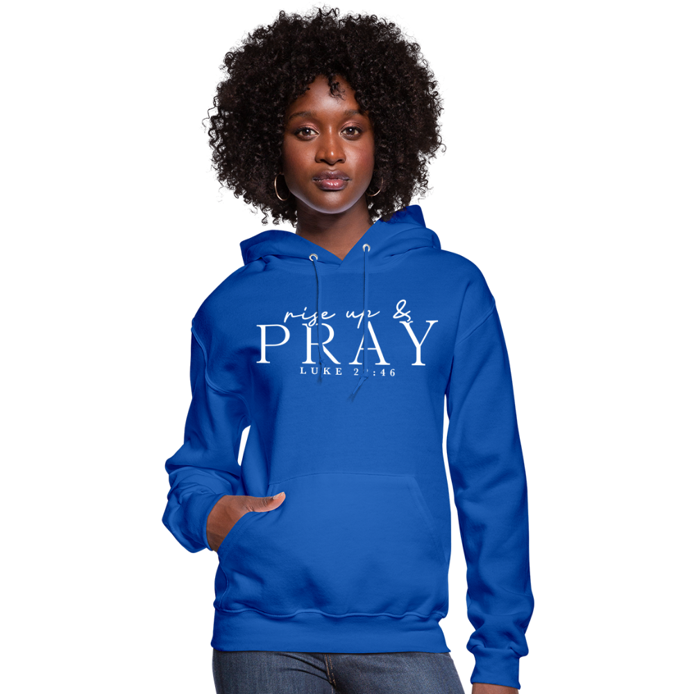 Rise Up & Pray Women's Hoodie - royal blue