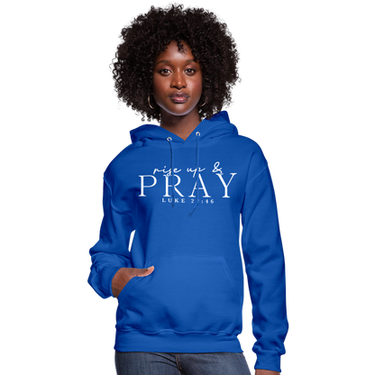 Rise Up & Pray Women's Hoodie - royal blue