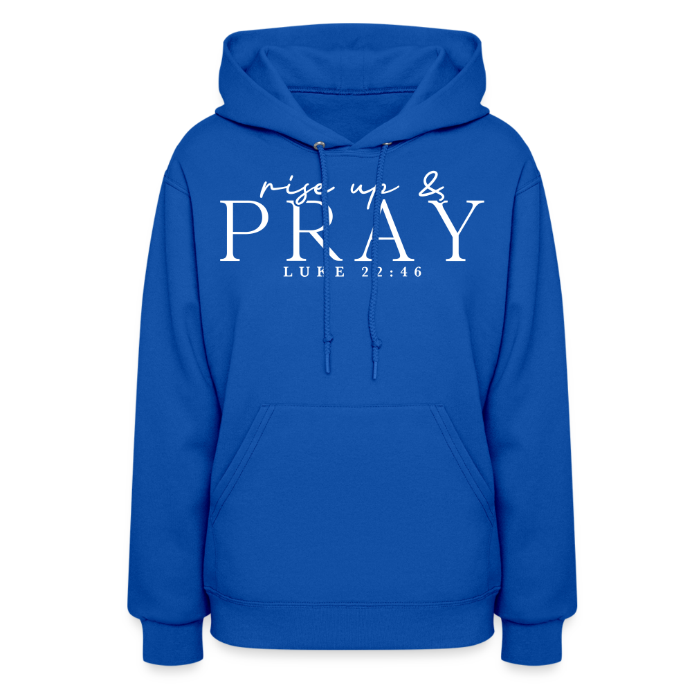 Rise Up & Pray Women's Hoodie - royal blue