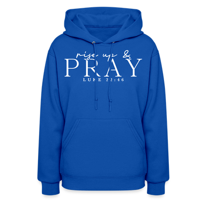 Rise Up & Pray Women's Hoodie - royal blue