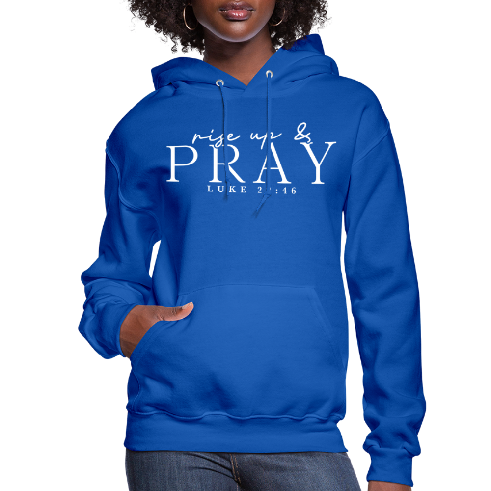 Rise Up & Pray Women's Hoodie - royal blue