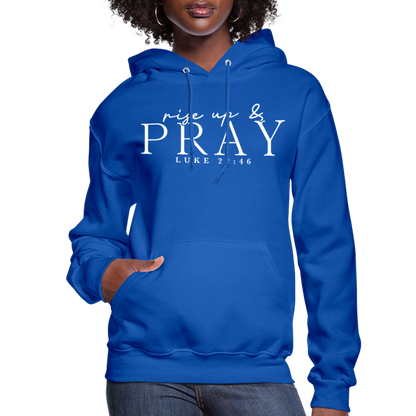 Rise Up & Pray Women's Hoodie - royal blue