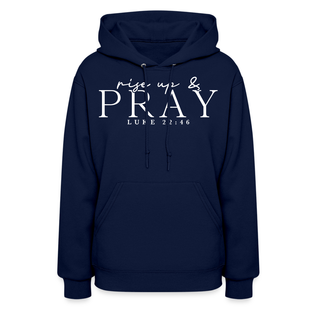 Rise Up & Pray Women's Hoodie - navy