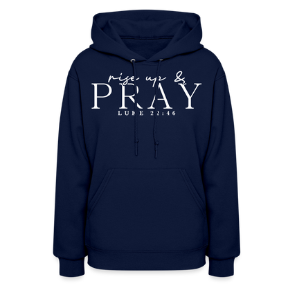 Rise Up & Pray Women's Hoodie - navy