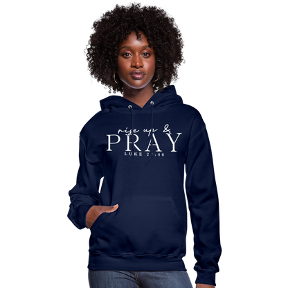 Rise Up & Pray Women's Hoodie - navy